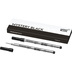 2 recharges pour rollerball (M) Mystery Black