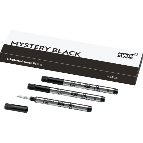 3 recharges pour rollerball petit modèle (M) Mystery Black