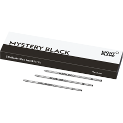 3 recharges pour stylo bille petit modèle Mystery Black pour Meisterstück Mozart et Augmented Paper