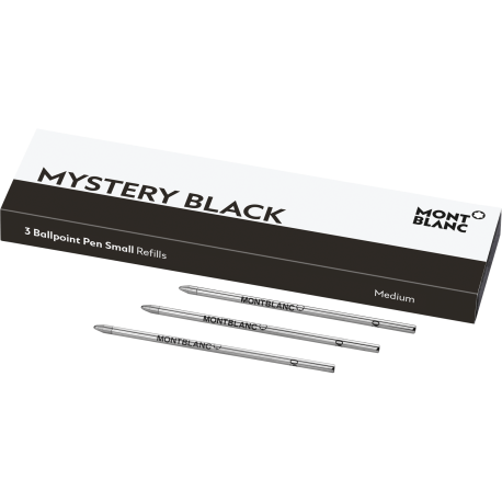 3 recharges pour stylo bille petit modèle Mystery Black pour Meisterstück Mozart et Augmented Paper