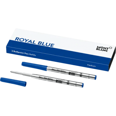 2 recharges pour stylo bille (M), Royal Blue