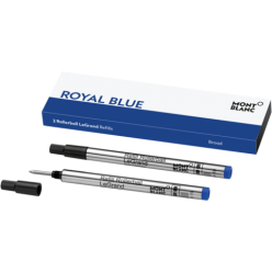 2 recharges pour Rollerball LeGrand (B), Royal Blue