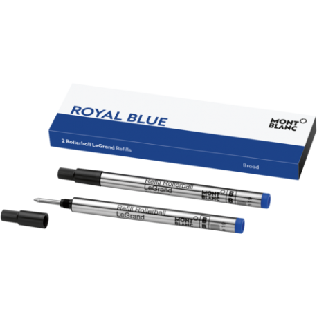 2 recharges pour Rollerball LeGrand (B), Royal Blue