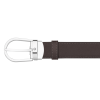 Ceinture affaires réversible noire/marron à couper selon la taille