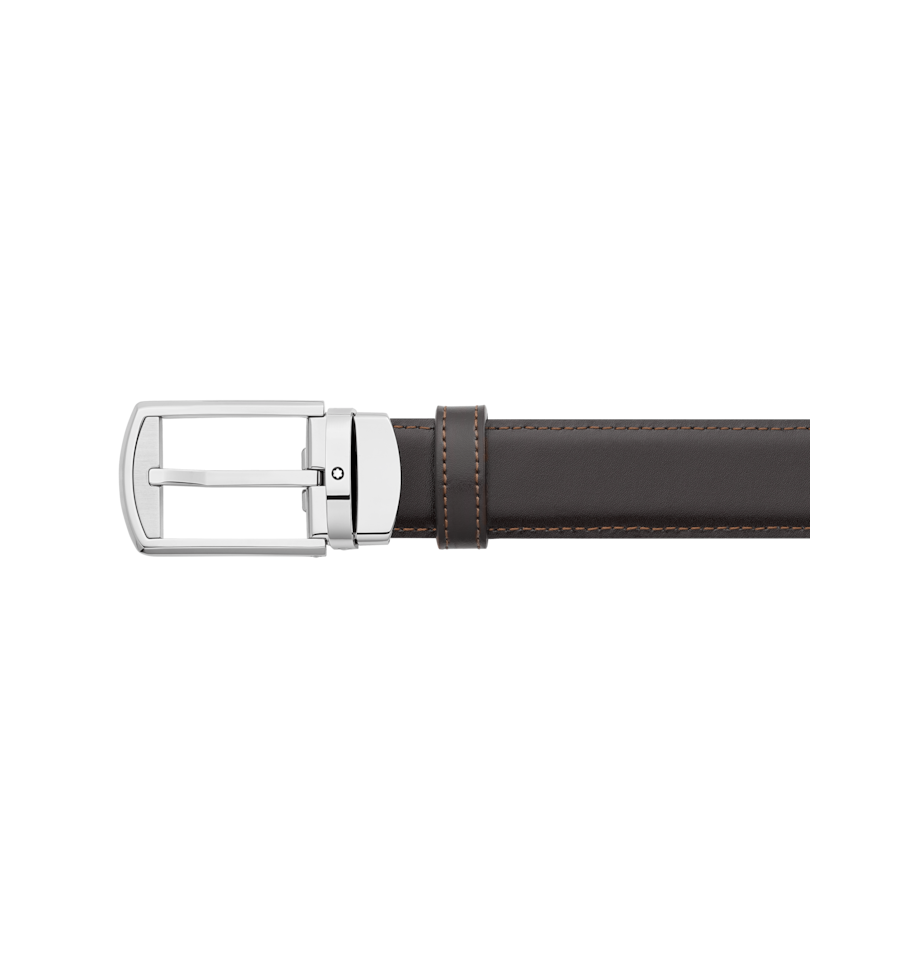 Ceinture boucle ardillon rectangulaire arrondie palladi e polie et