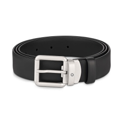 Ceinture de 30 mm en cuir noir