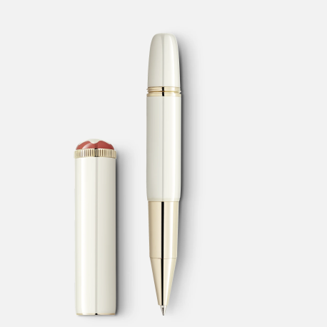 Rollerball couleur ivoire Montblanc Heritage Rouge et Noir « Baby » Édition Spéciale