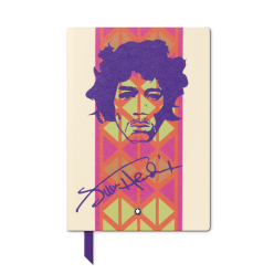 Cahier 146 petit format, Great Characters Jimi Hendrix, blanc, ligné