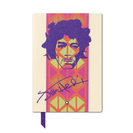 Cahier 146 petit format, Great Characters Jimi Hendrix, blanc, ligné