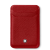 Porte-cartes 2cc Montblanc Sartorial pour iPhone avec MagSafe Rouge