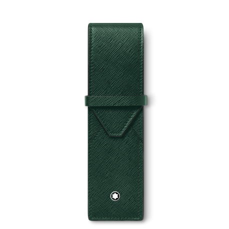 Étui pour 2 instruments d'écriture Montblanc Sartorial Vert Anglais