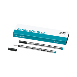 Recharges pour rollerball Montblanc, Barbados Blue