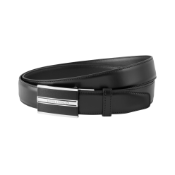 Ceinture en cuir noir 30 mm