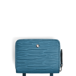 Portefeuille mini format portable 4810 bleu cendré