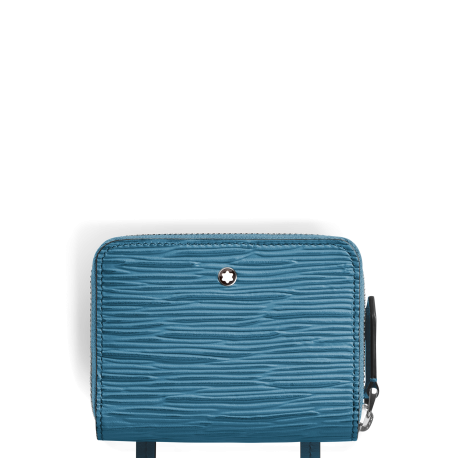 Portefeuille mini format portable 4810 bleu cendré
