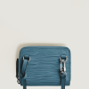 Portefeuille mini format portable 4810 bleu cendré