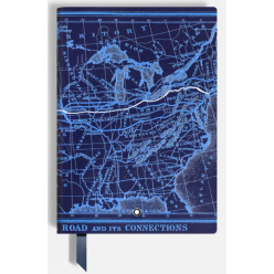 Carnet format moyen, Meisterstück Around the World in 80 Days, bleu, pages lignées