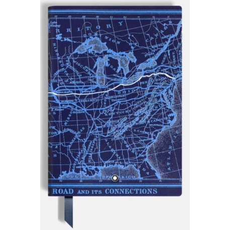 Carnet format moyen, Meisterstück Around the World in 80 Days, bleu, pages lignées