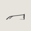 Paire de lunettes de soleil noires en acetate verres gris foncé