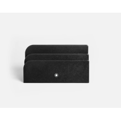 Porte-lettres en cuir noir