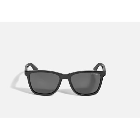 Lunettes de soleil rectangulaires à monture injectée noire