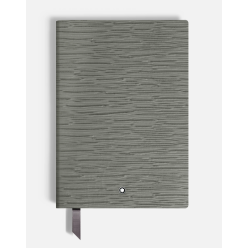 Carnet petit format, 4810 cuir gris moyen, gris, pages lignées