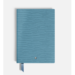 Carnet petit format, 4810 cuir bleu cendré, bleu, pages lignées