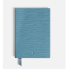 Carnet petit format, 4810 cuir bleu cendré, bleu, pages lignées