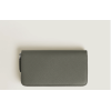 Portefeuille 12cc avec zip circulaire Sartorial gris moyen