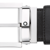 Ceinture de 35 mm en cuir noir