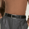Ceinture de 35 mm en cuir noir