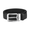 Ceinture de 35 mm en cuir noir