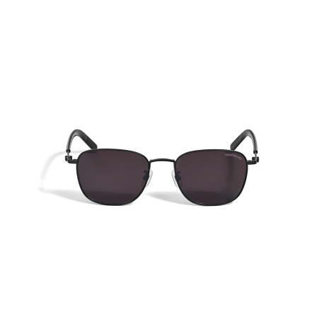 Lunettes de soleil carrées à monture métallique noire