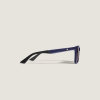Lunettes de soleil carrées à monture injectée bleue
