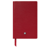 Carnet de poche 148, rouge - ligné cuir sartorial