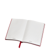 Carnet de poche 148, rouge - ligné cuir sartorial