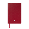 Carnet de poche 148, rouge - ligné cuir sartorial