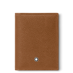 Porte-cartes Soft Grain 4cc caramel