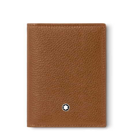 Porte-cartes Soft Grain 4cc caramel