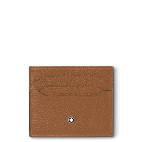 Porte-cartes Soft Grain 6cc caramel