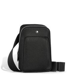 Sac bandoulière soft grain noir