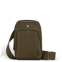 Sac bandoulière soft grain kaki