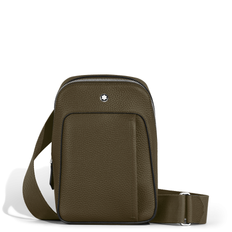 Sac bandoulière soft grain kaki