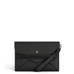 Pochette soft grain noir