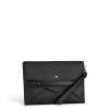 Pochette soft grain noir