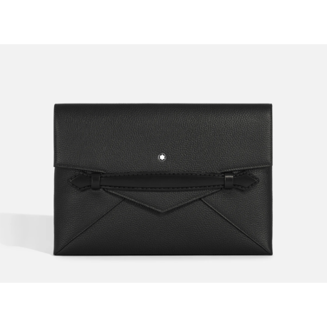Pochette porte-documents soft grain noir