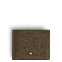 Portefeuille 4cc avec porte-monnaie soft grain kaki