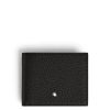Portefeuille 4cc avec porte-monnaie soft grain noir