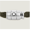 Bracelet medium, cuir souple, kaki