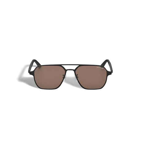 Lunettes de soleil carrées avec monture en métal noir